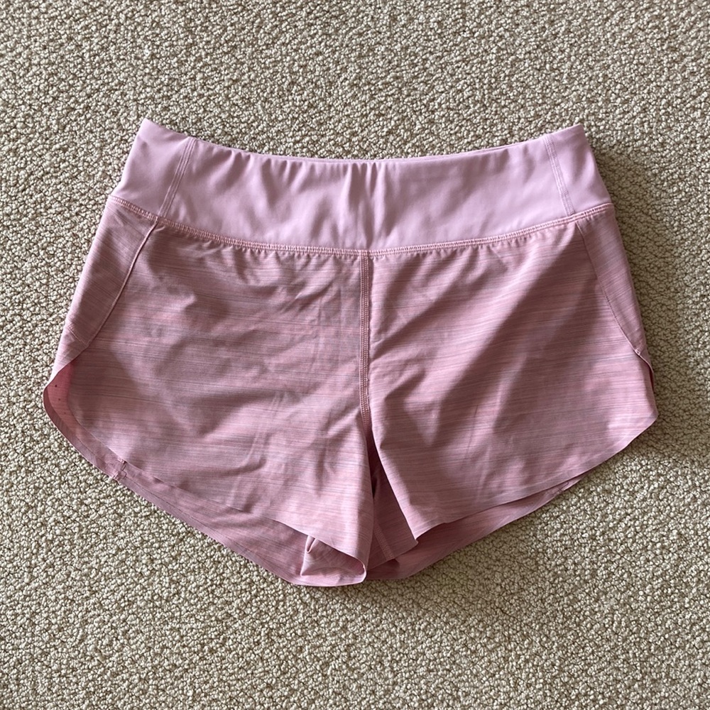 Athleta Run With It Textured 3.5” Short Purple Size Medium Running Like New